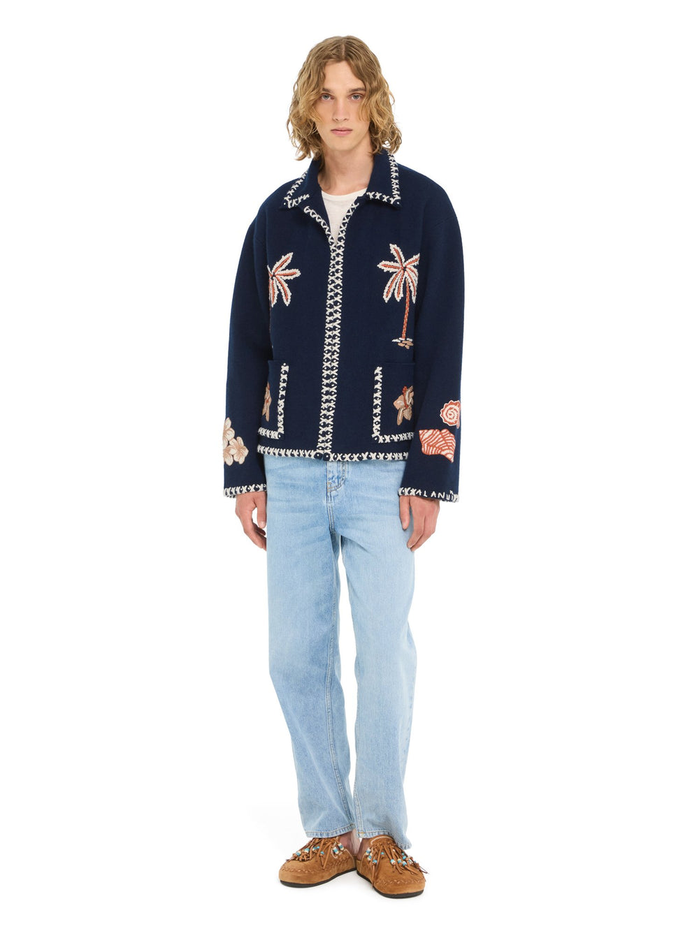 Alanui-Coats & Jackets-Man-Deep Blue-LMHQ002R26 KNI001-4