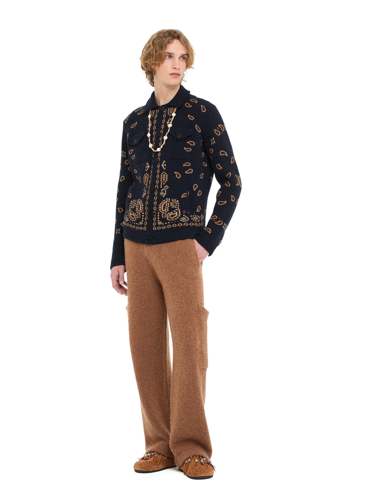 Bandana Jacquard Cardigan