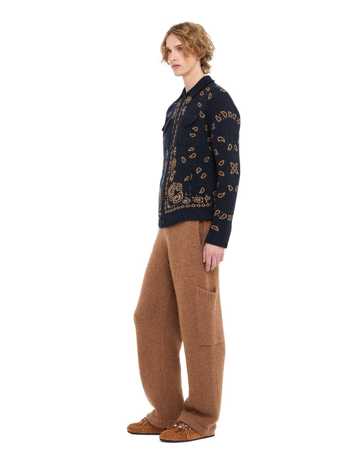 Bandana Jacquard Cardigan