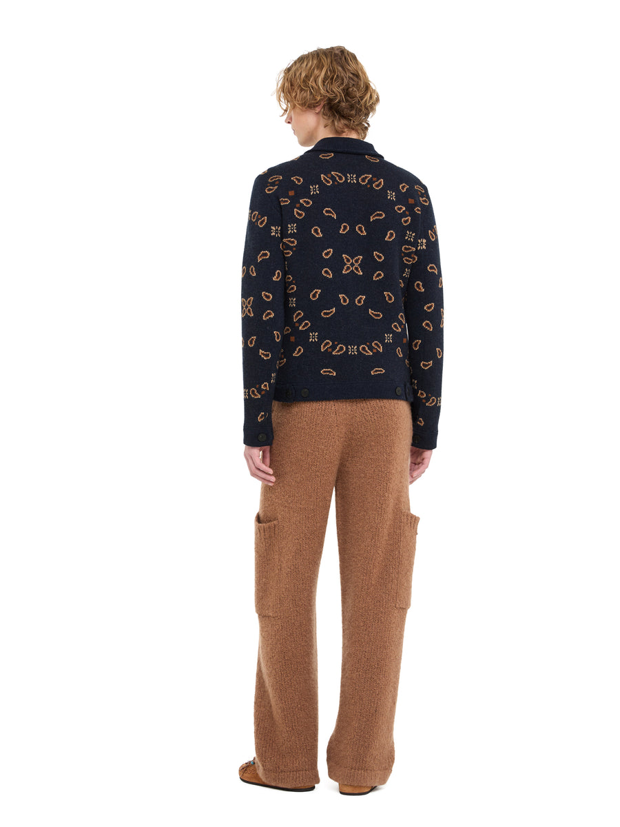 Bandana Jacquard Cardigan