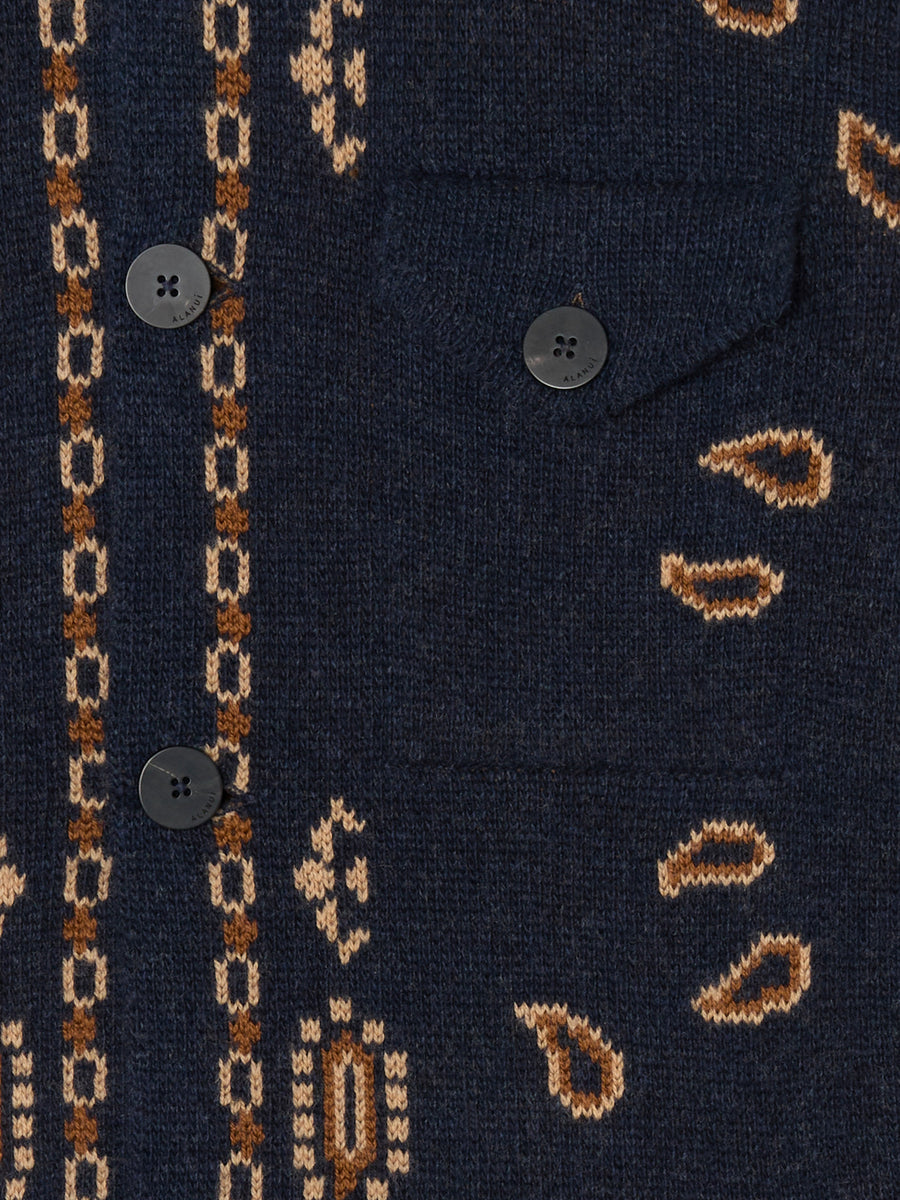 Bandana Jacquard Cardigan