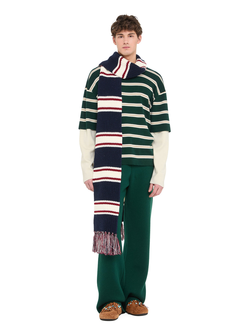Alanui-Tops & Shirts-Man-Evergreen/Multicolor-LMHW003E26KNI001
