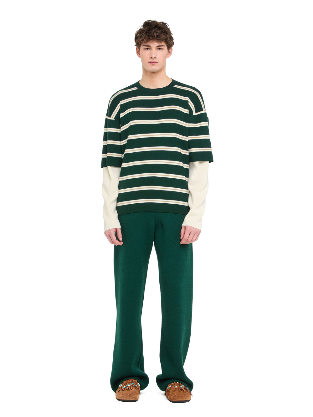 Alanui-Tops & Shirts-Man-Evergreen/Multicolor-LMHW003E26KNI001-4
