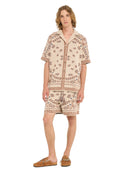 Cotton Piquet Bandana Shirt