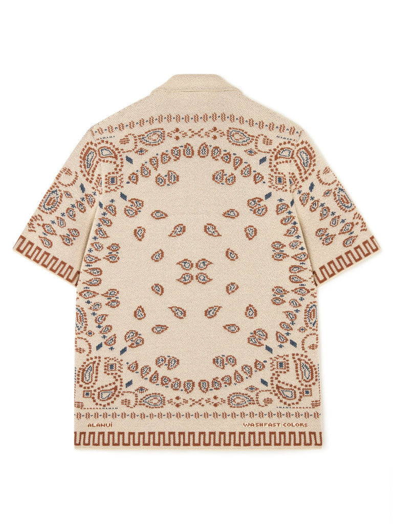 Cotton Piquet Bandana Shirt