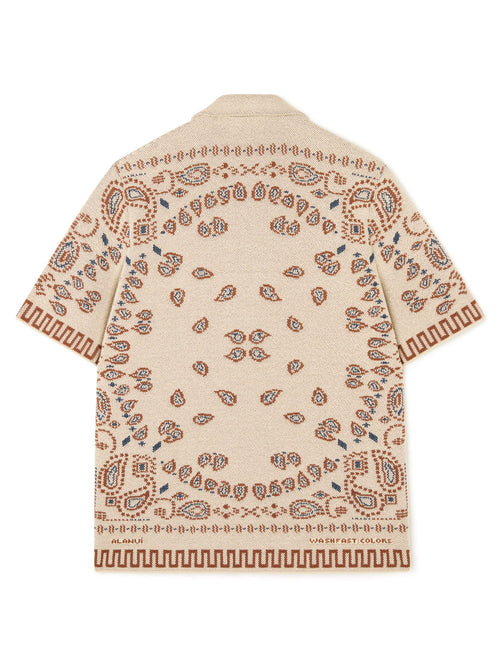 Cotton Piquet Bandana Shirt