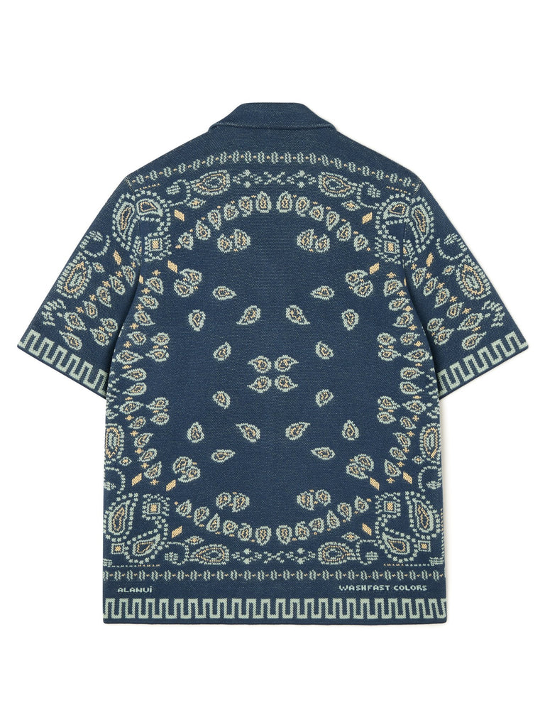 Cotton Piquet Bandana Shirt