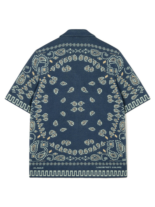 Cotton Piquet Bandana Shirt