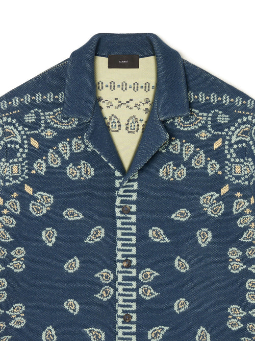 Cotton Piquet Bandana Shirt