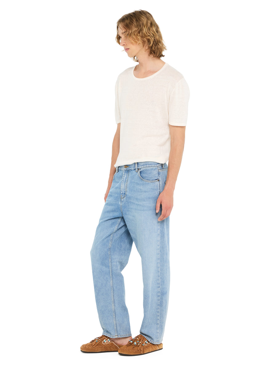 Alanui-Pants & Shorts-Man-Light Wash Blue Denim-LMYA011R26 DEN001-5