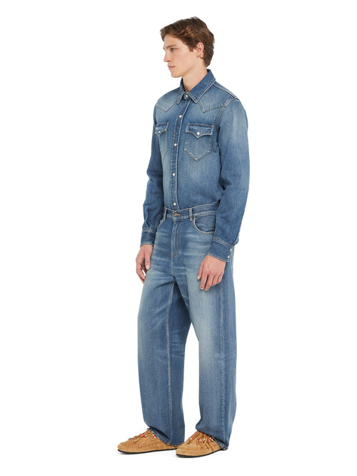 Medium Wash Denim Pants