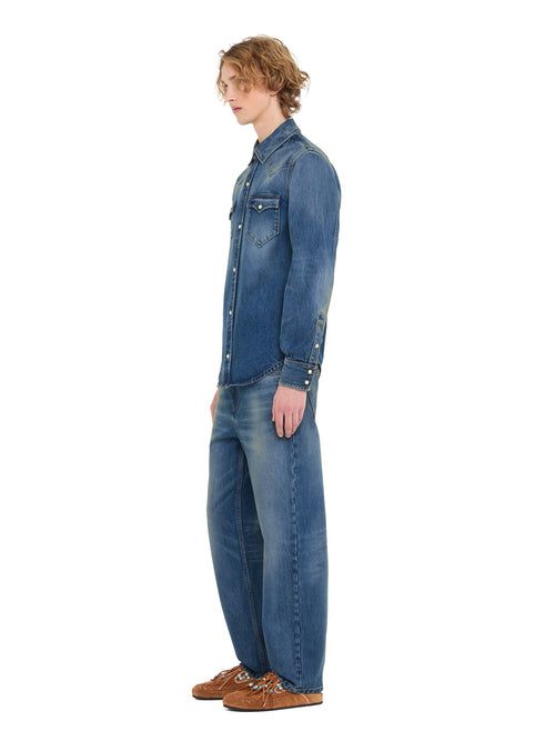 "Casa Alanui" Denim Shirt
