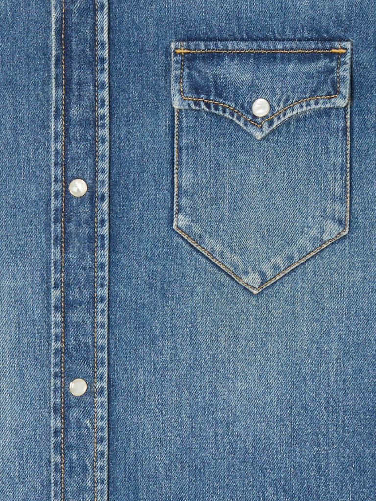 Medium Wash Denim Shirt
