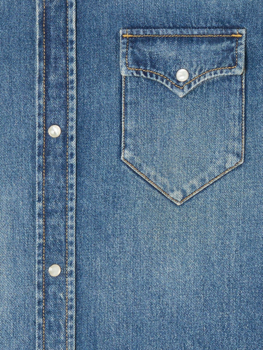 Medium Wash Denim Shirt
