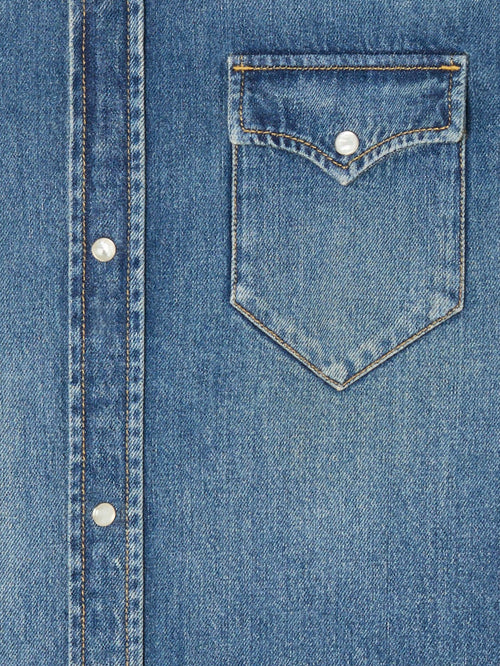 Medium Wash Denim Shirt