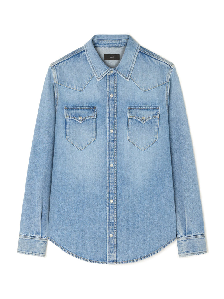 Alanui-Tops & Shirts-Man-Light Wash Blue Denim-LMYD007R26 DEN004-1