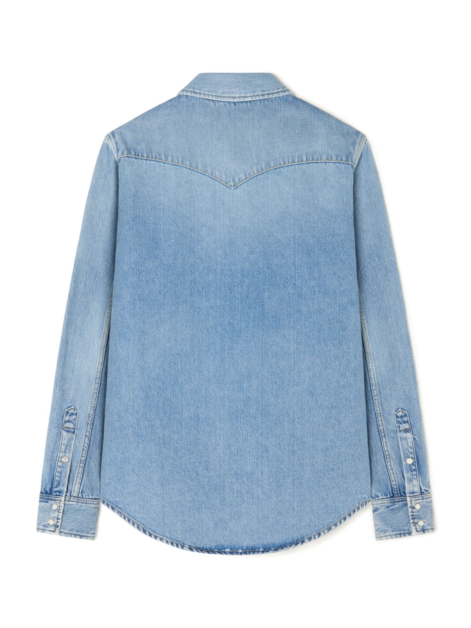 Alanui-Tops & Shirts-Man-Light Wash Blue Denim-LMYD007R26 DEN004-3