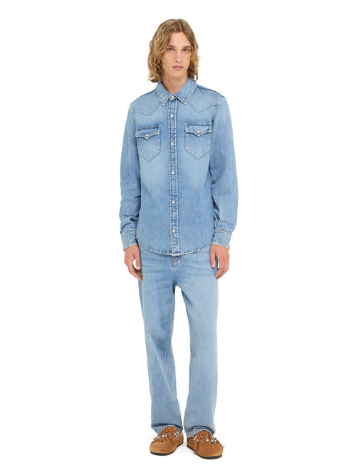 Alanui-Tops & Shirts-Man-Light Wash Blue Denim-LMYD007R26 DEN004-4