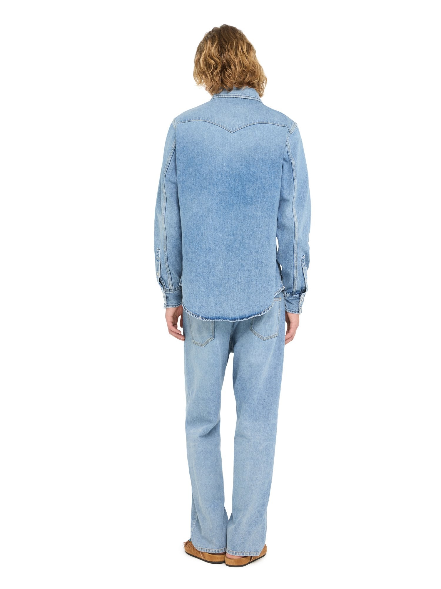 Alanui-Tops & Shirts-Man-Light Wash Blue Denim-LMYD007R26 DEN004-6