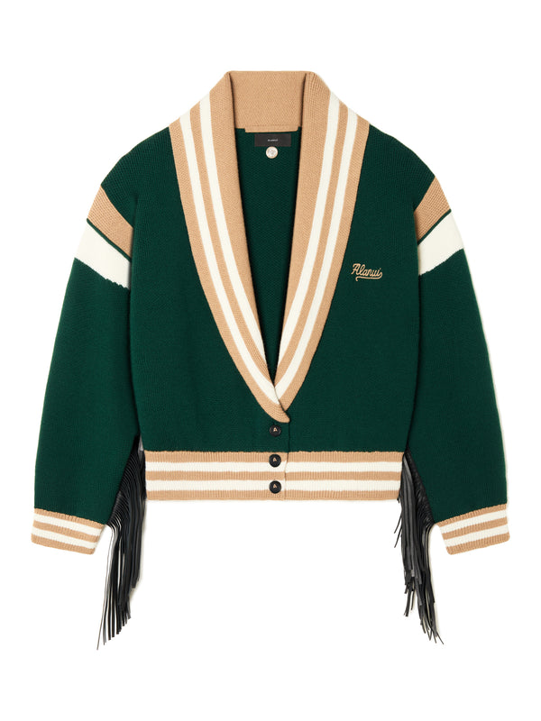 Alanui-The Cardigan-Woman-Evergreen/Multicolor-LWHB018E26KNI001