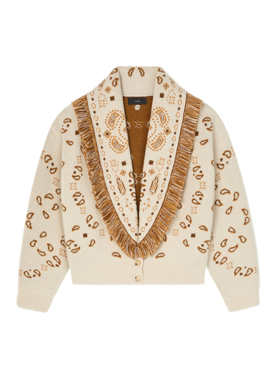Bandana Jacquard Cardi-Bomber