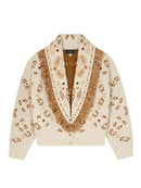 Bandana Jacquard Cardi-Bomber