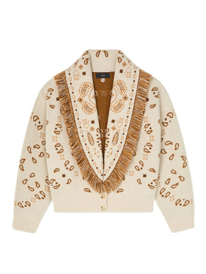 Bandana Jacquard Cardi-Bomber