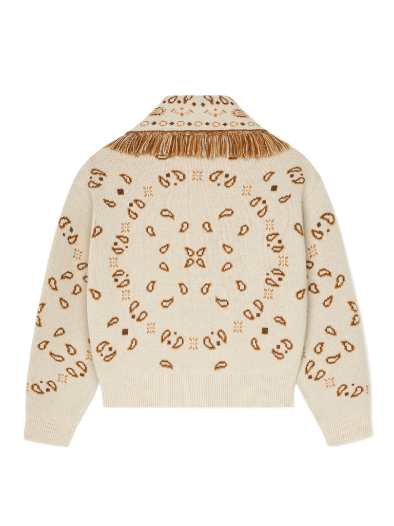Bandana Jacquard Cardi-Bomber