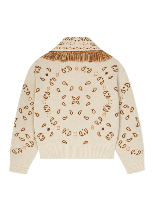 Bandana Jacquard Cardi-Bomber