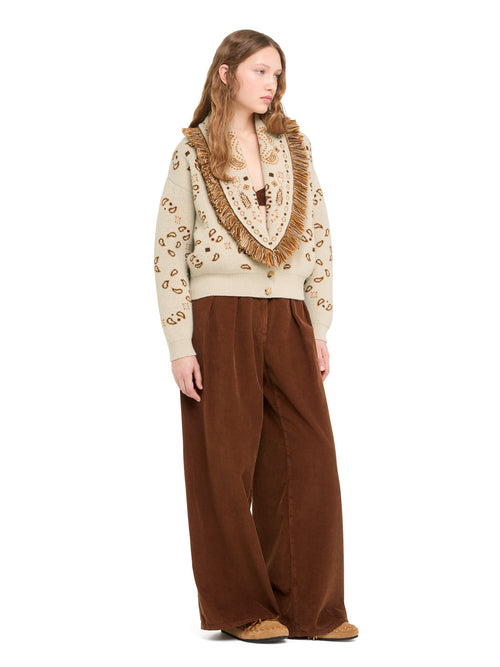 Bandana Jacquard Cardi-Bomber