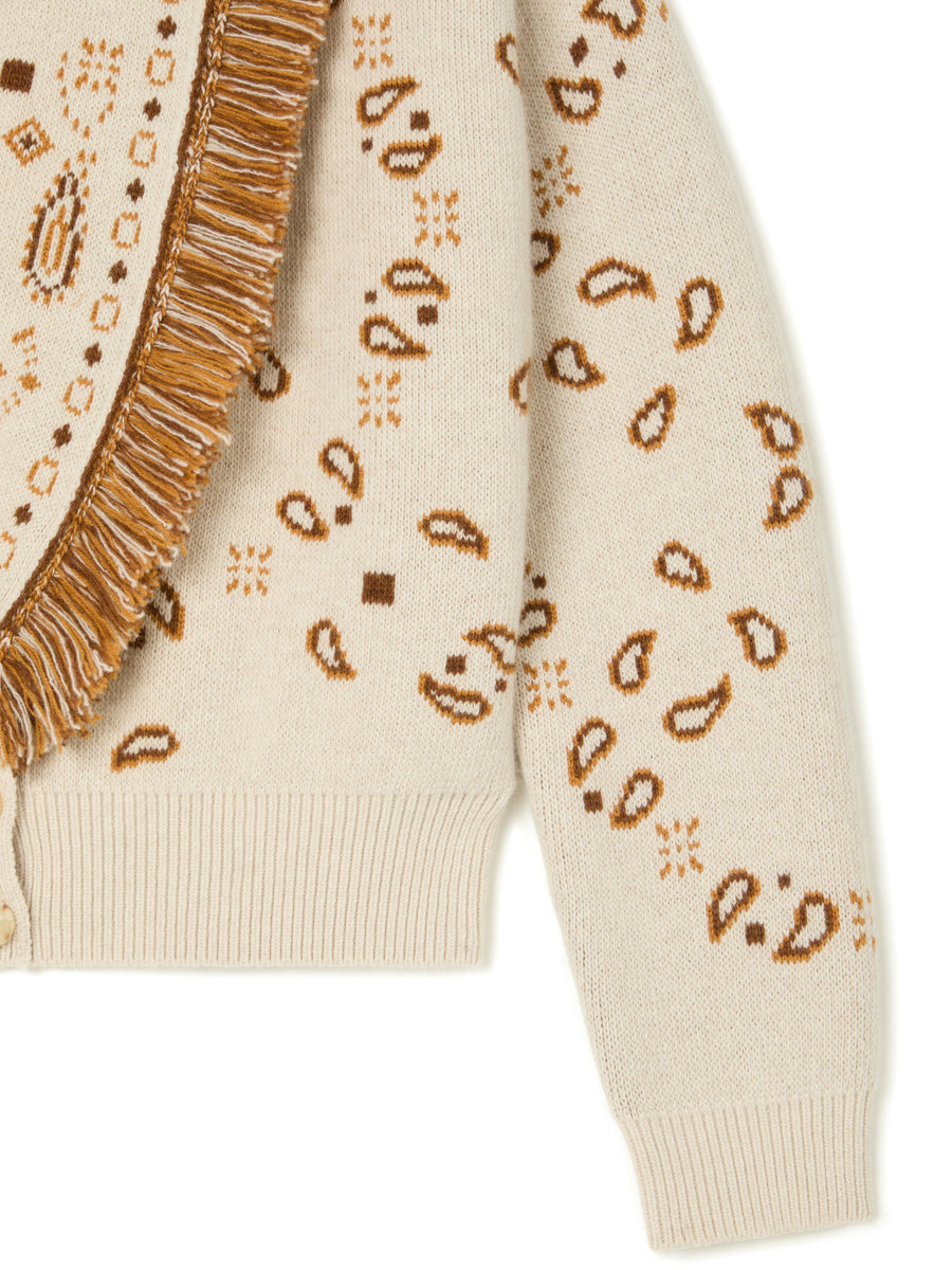 Bandana Jacquard Cardi-Bomber