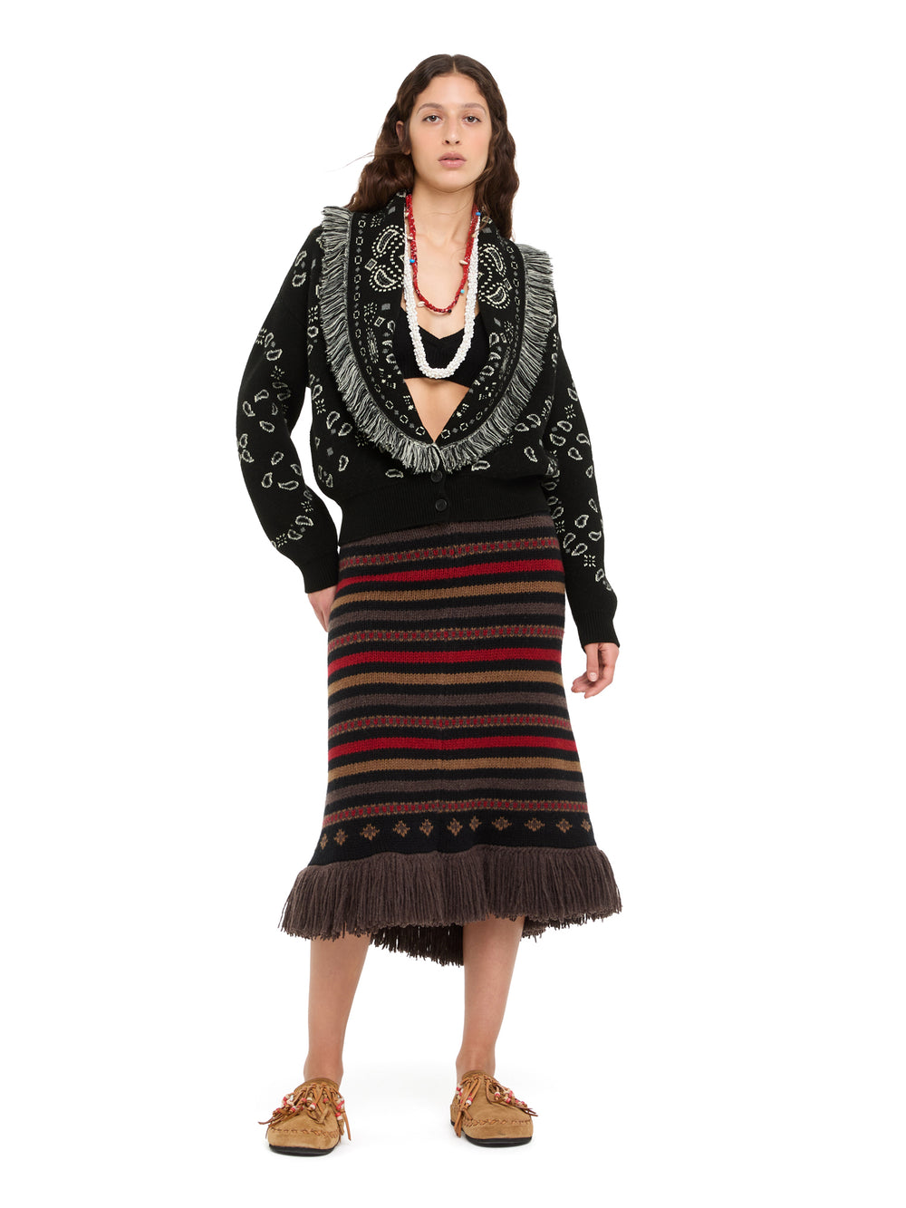 Bandana Jacquard Cardi-Bomber