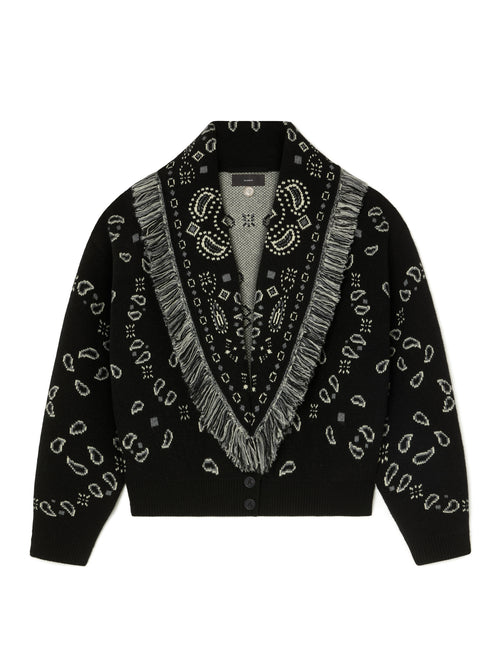 Bandana Jacquard Cardi-Bomber