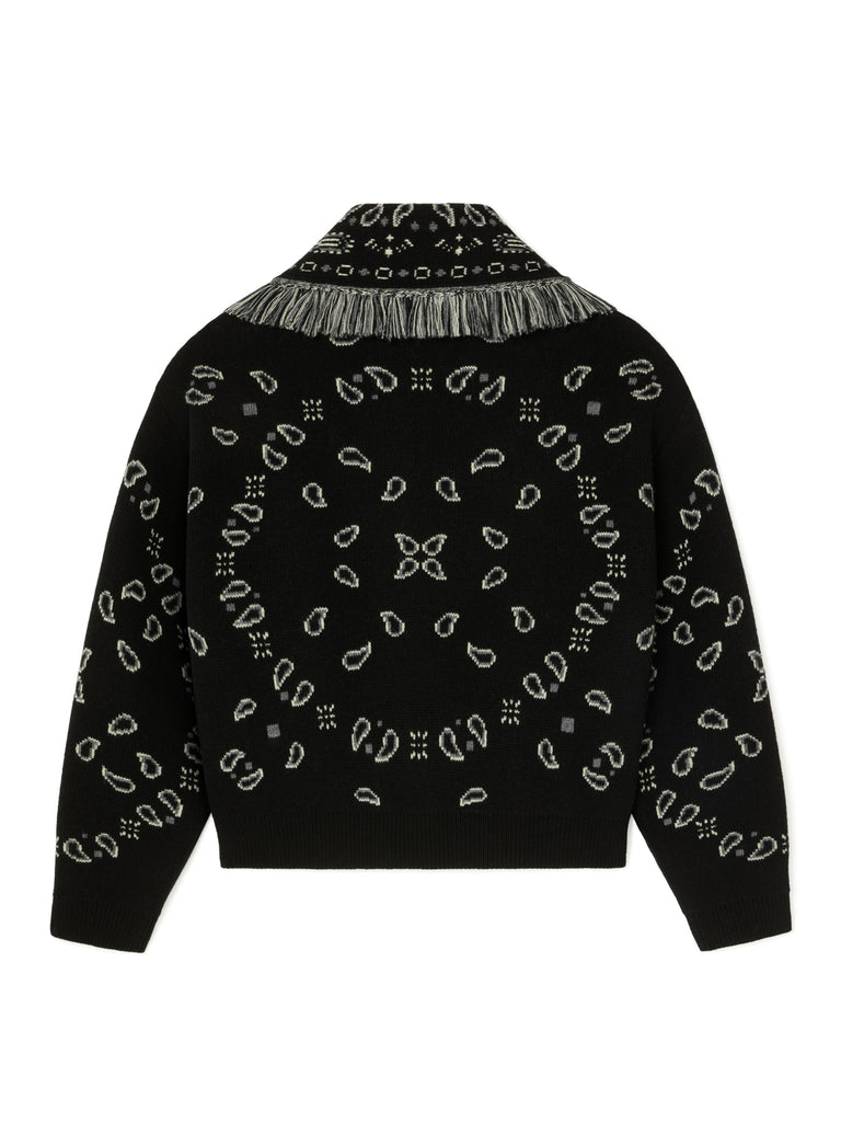 Bandana Jacquard Cardi-Bomber
