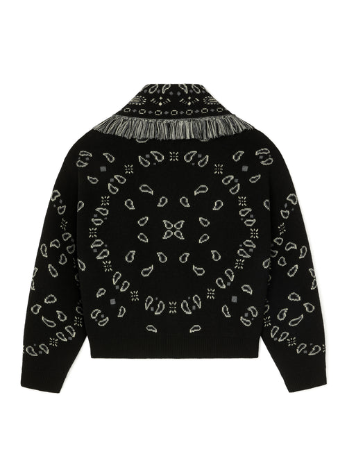 Bandana Jacquard Cardi-Bomber