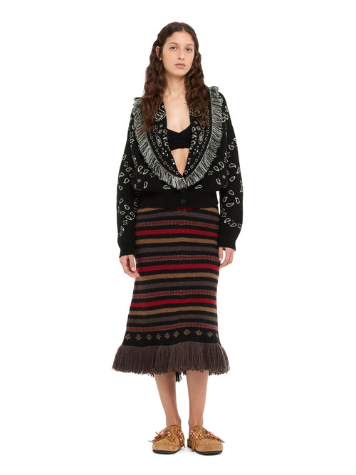 Bandana Jacquard Cardi-Bomber