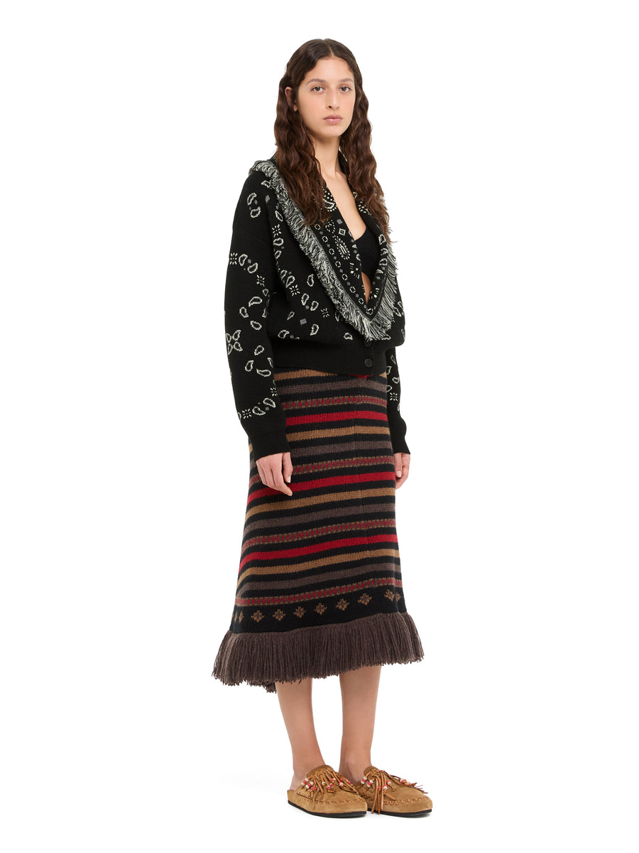 Bandana Jacquard Cardi-Bomber