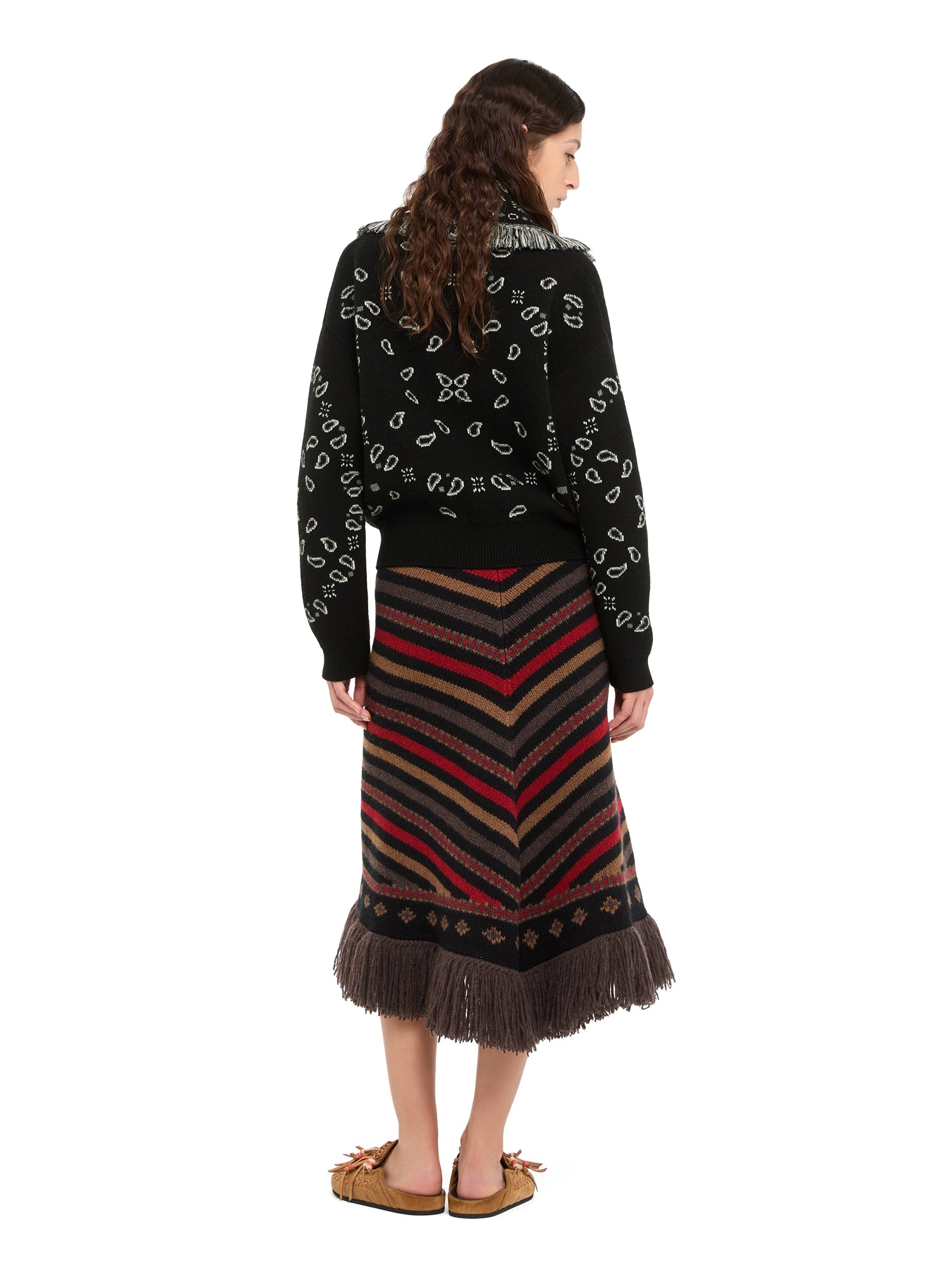 Bandana Jacquard Cardi-Bomber