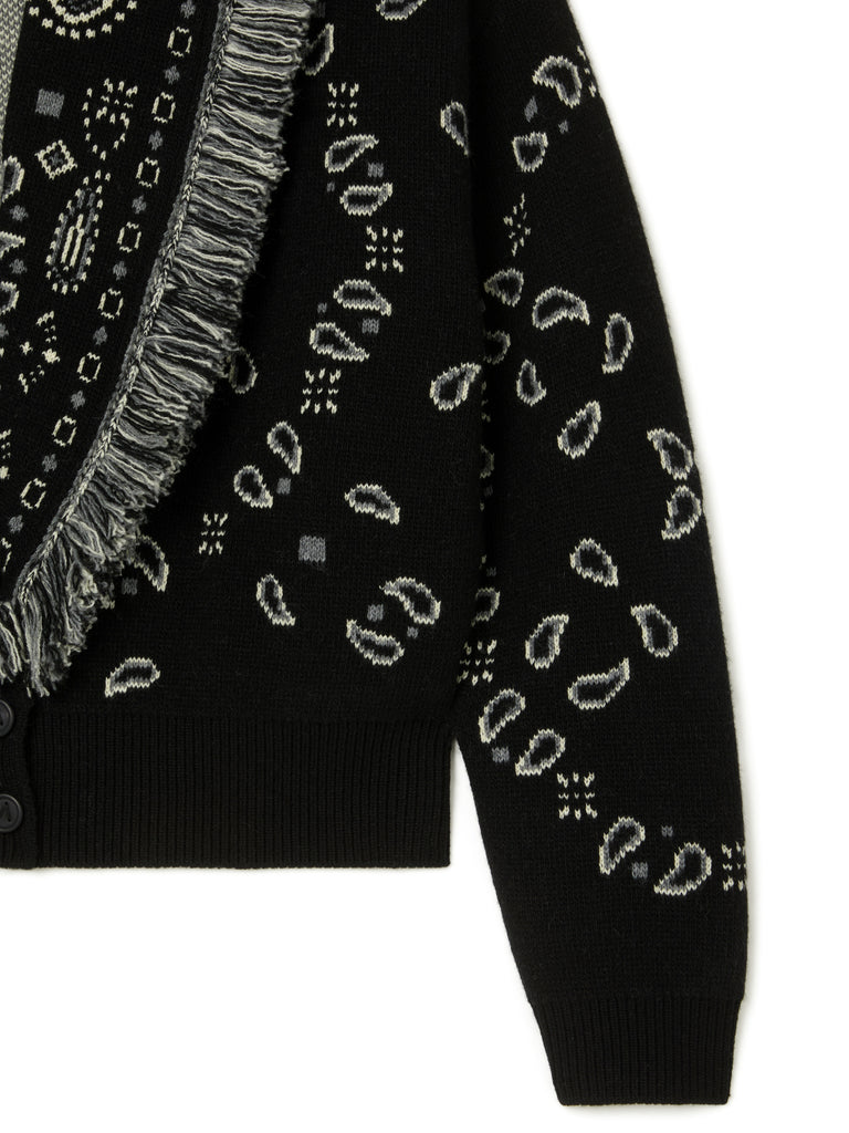 Bandana Jacquard Cardi-Bomber