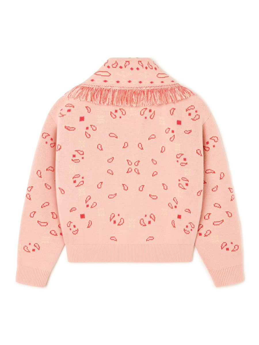 Bandana Jacquard Cardi-Bomber