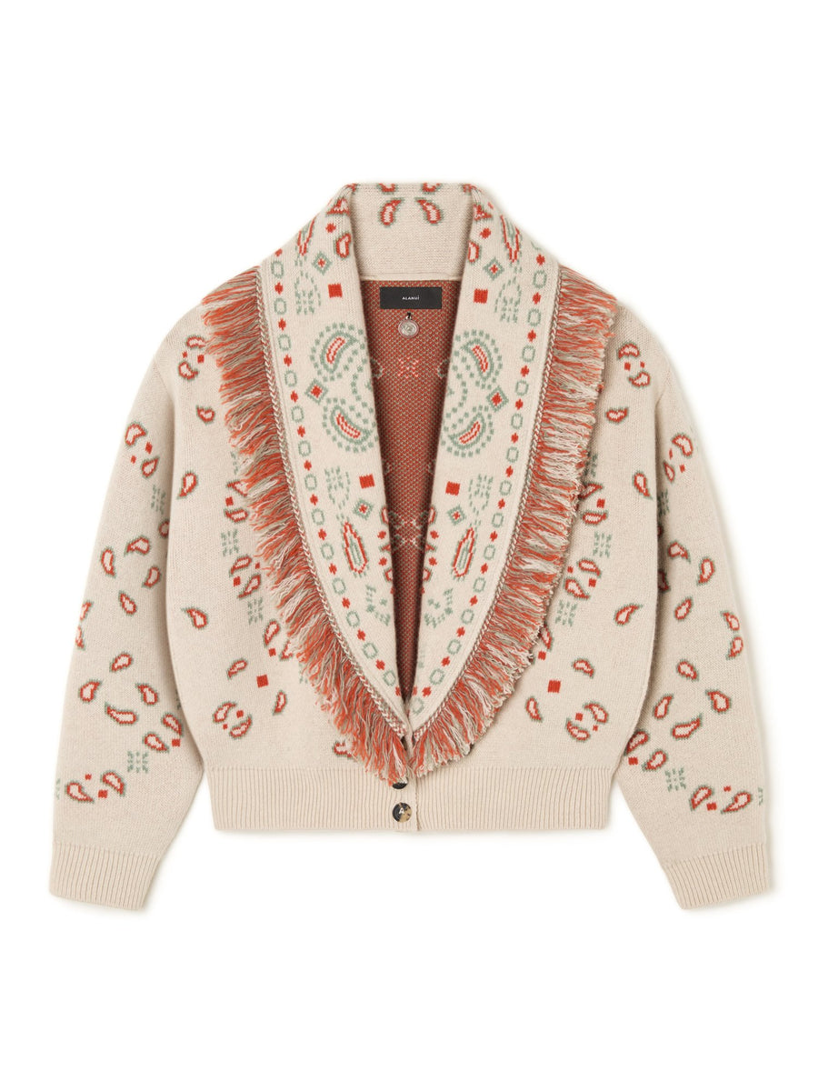 Bandana Jacquard Cardi-Bomber