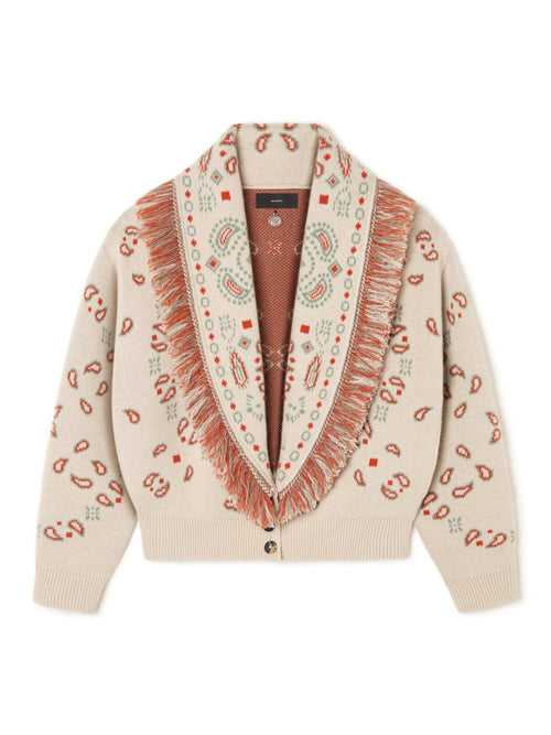 Bandana Jacquard Cardi-Bomber