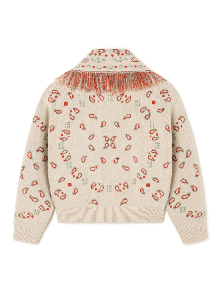 Bandana Jacquard Cardi-Bomber
