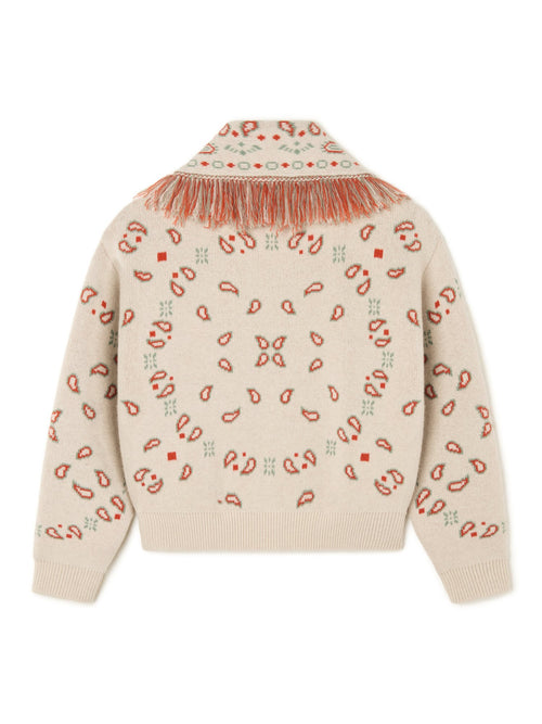 Bandana Jacquard Cardi-Bomber