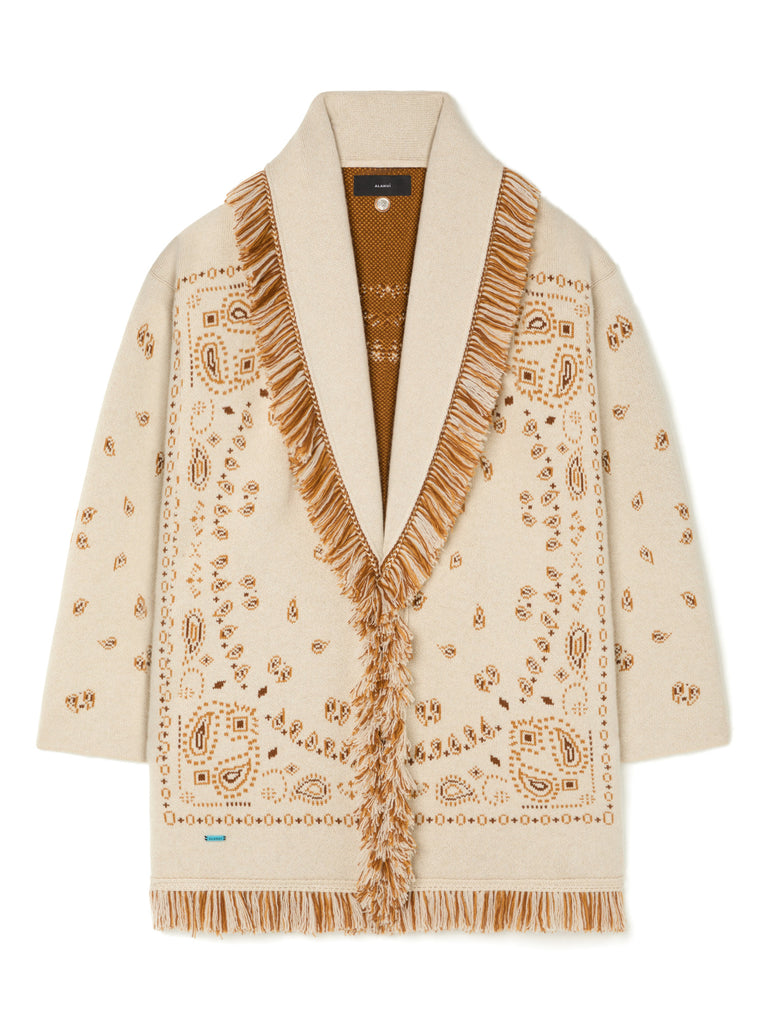 Bandana Jacquard Cardigan