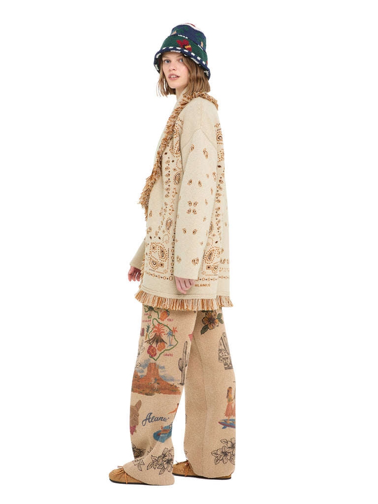 Bandana Jacquard Cardigan