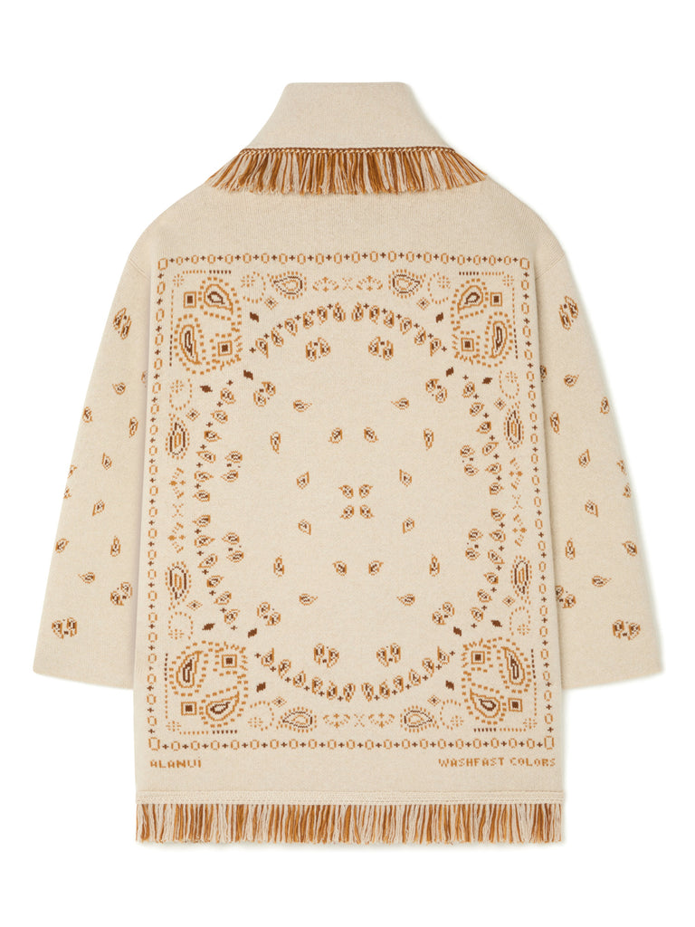 Bandana Jacquard Cardigan