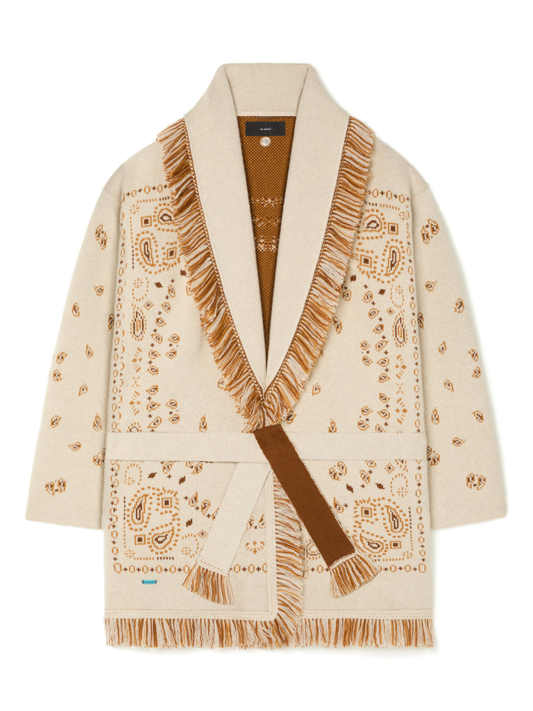 Bandana Jacquard Cardigan