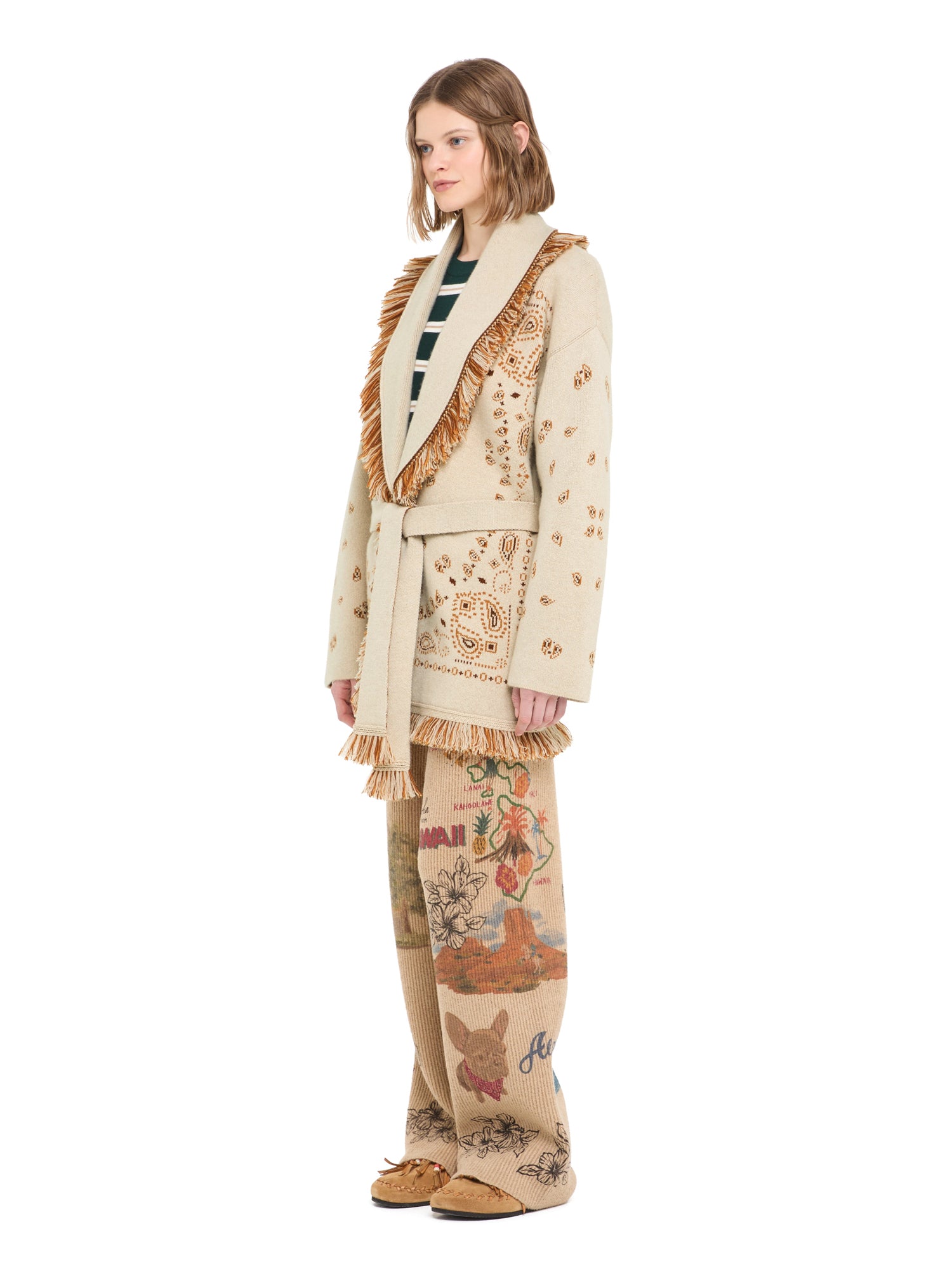 Bandana Jacquard Cardigan