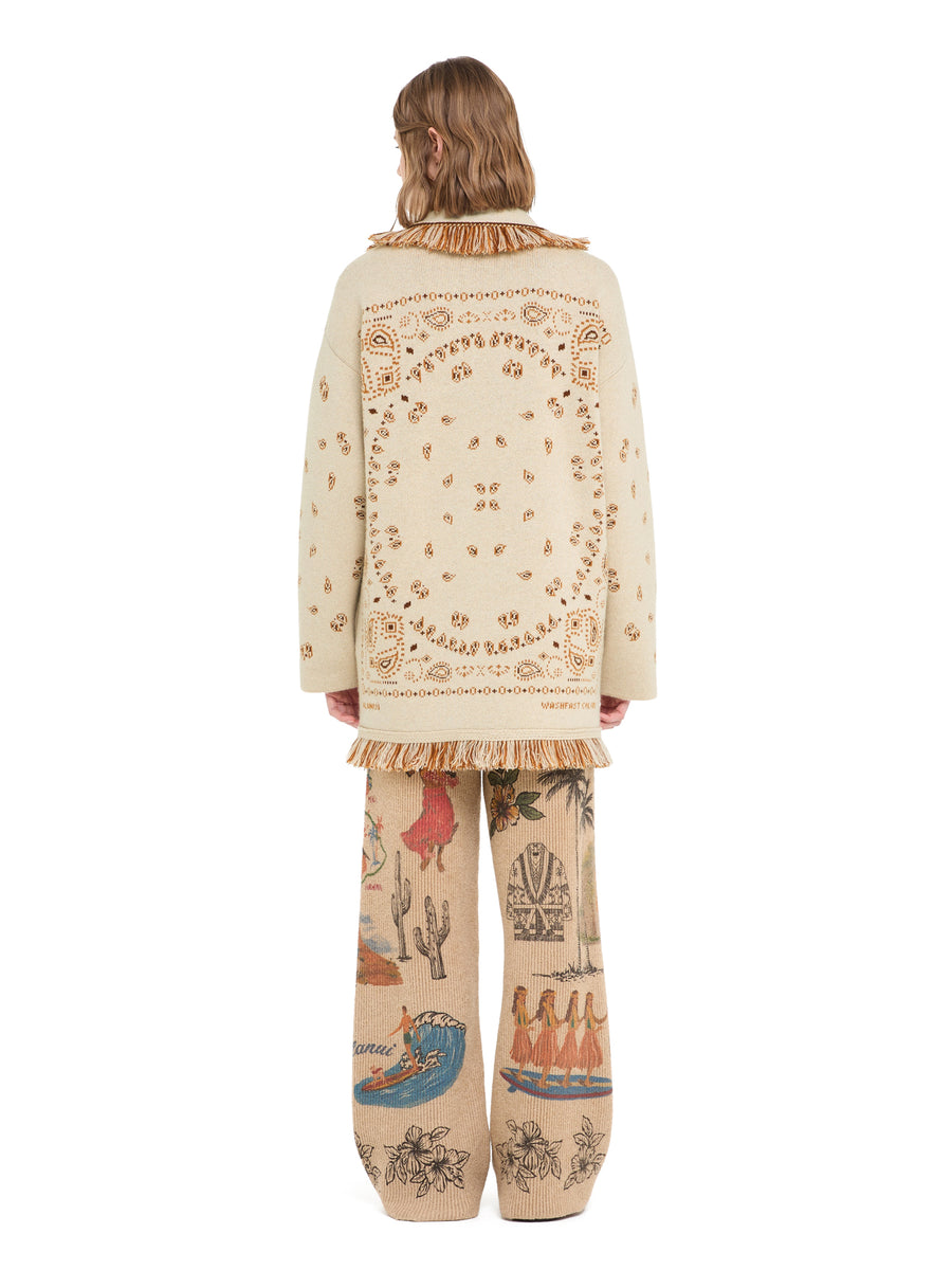 Bandana Jacquard Cardigan